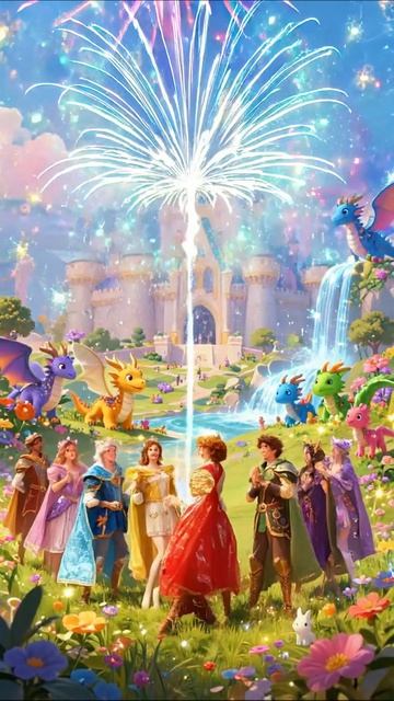 Сказочное королевство: Приключения в мире драконов и принцесс #приключения #драконы #сказка