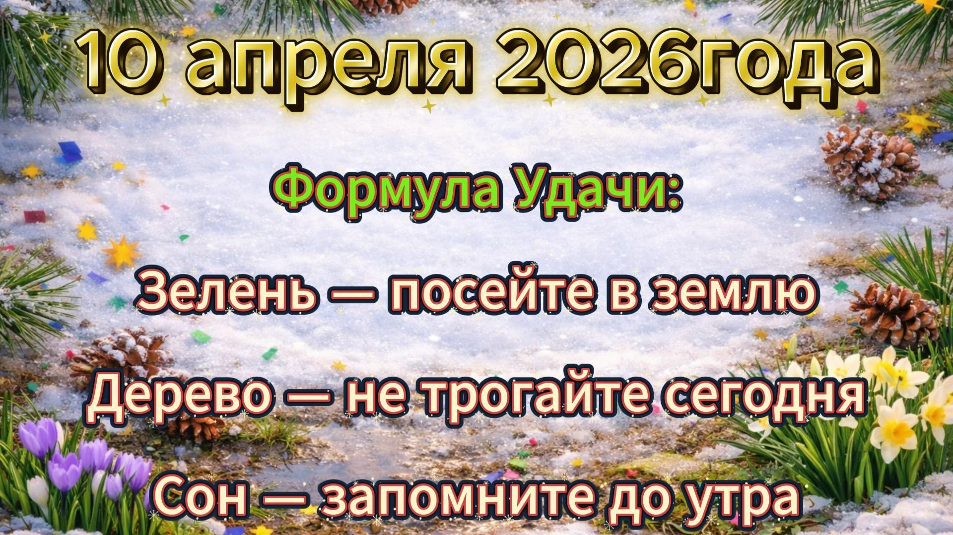 Народные приметы на 10 апреля 2026 года