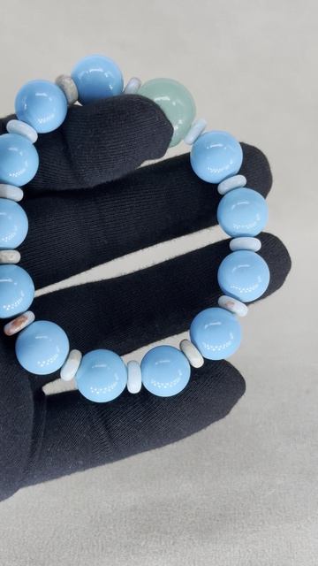 TQ-12. Браслет из бирюзы ХУ СИ ГАНЬ 呼吸感