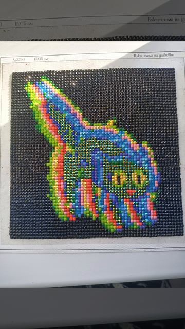 Алмазная мозаика электрокотик от сказок про алмазок