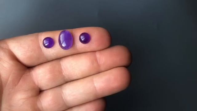 Аметисты фиалковые, комплект 7,45кт №568