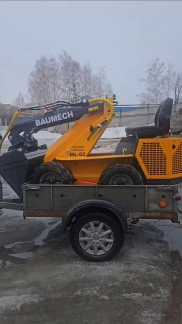 BAUMECH без лишних сложностей перевозится в обычном прицепе.
