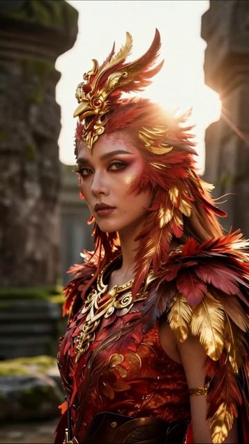 Сказочная красота: Образ огненной феи #фэнтези #костюм #макияж