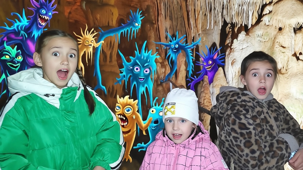 МРАМОРНАЯ ПЕЩЕРА девочки не ожидали, что она на столько БОЛЬШАЯ