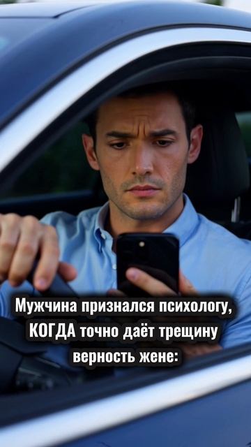 Мужчина признался психологу, КОГДА точно даёт трещину верность жене
