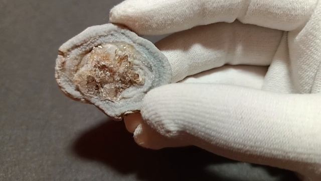 Агат серый срез жеоды АСЖ №3. Бразилия.