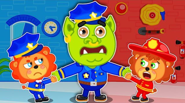 Маша и Леопольд Дети и полицейский - Мультик для детей