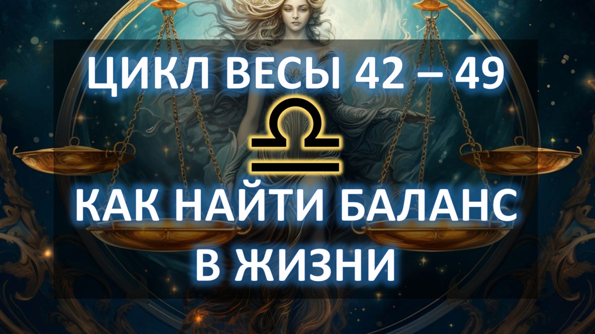 ♎️ЦИКЛ ВЕСЫ | 42 - 49 | КАК НАЙТИ БАЛАНС В ЖИЗНИ 💫