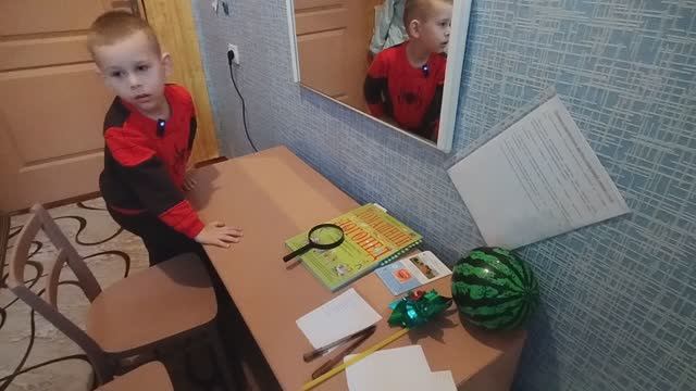 Индивидуальное занятие у логопеда. Ищем животных с Артёмом.