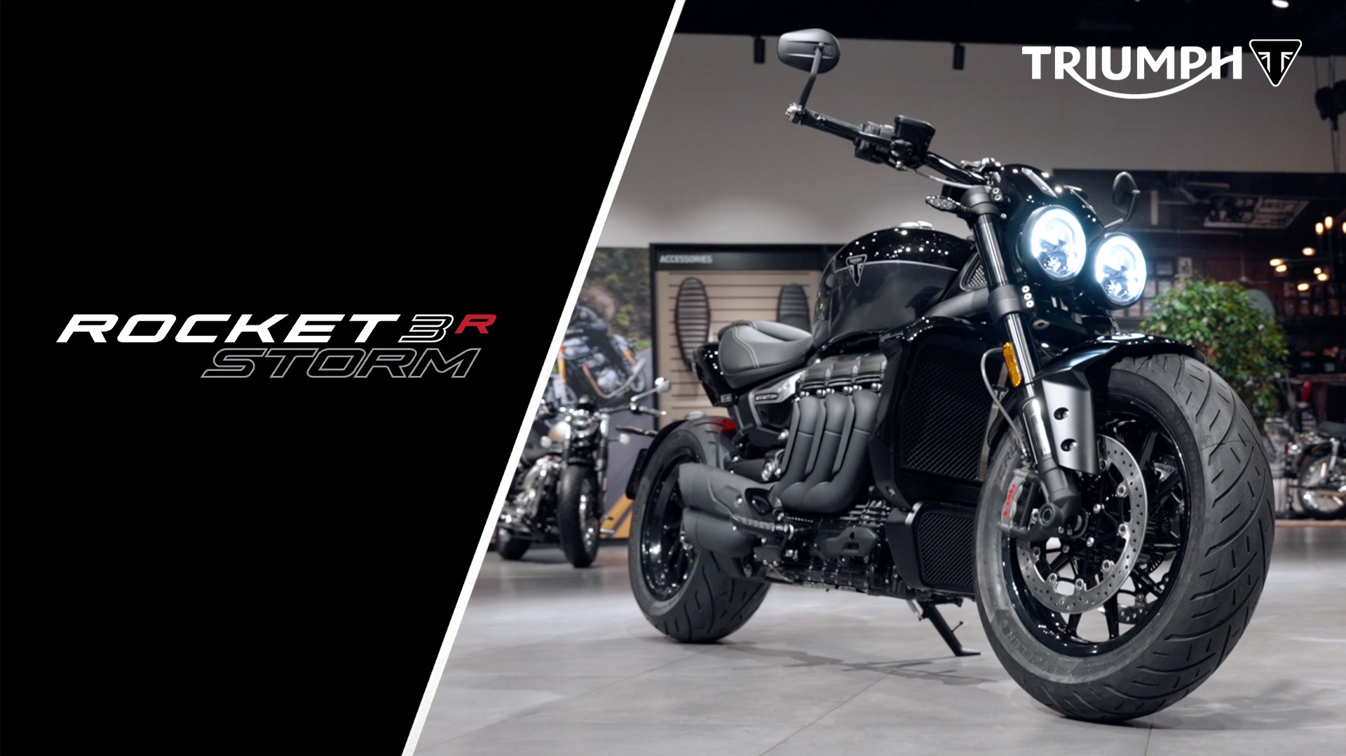 Triumph Rocket 3 Storm R Чёрный/Серый