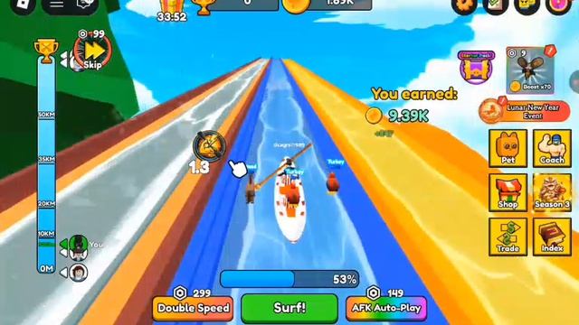 покатушки на каное !!! забавные приключения в Roblox ( Драгнил )