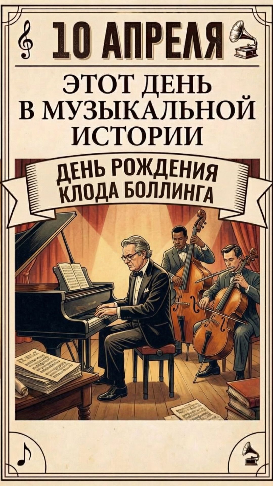 10 апреля 1930 года родился Клод Боллинг. Он сделал невозможное. Подружил классику и джаз.