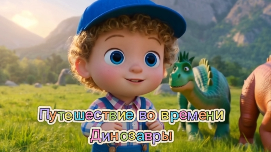 🦖🦕ЛЁНЯ ПУТЕШЕСТВУЕТ ВО ВРЕМЕНИ|Учим динозавров💯#дети #мультик #детскиепесни #развивашки #детскийс