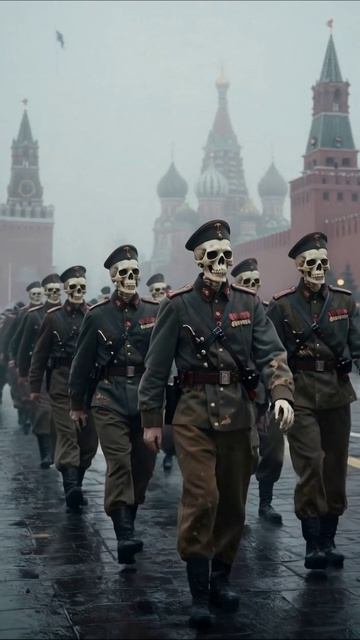 Тени прошлого: марш мертвецов на улицах Москвы #память #страх #прошлое