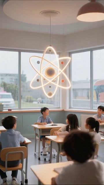 Занятие по физике: изучаем атомы и планеты в классе #физика #образование #дети