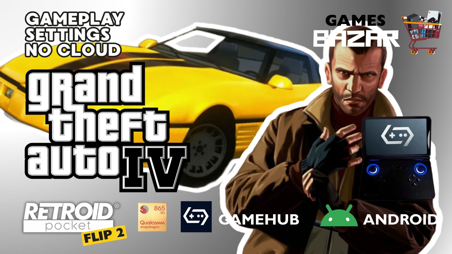 Grand Theft Auto IV Retroid Pocket Flip 2  настройки GameHub 5.3.5  #gamehub #games #emulation