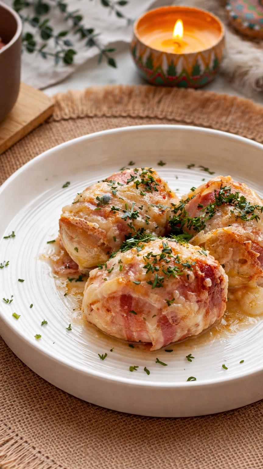 Картофель в беконе под сыром - быстрый и очень вкусный рецепт🥔🧀