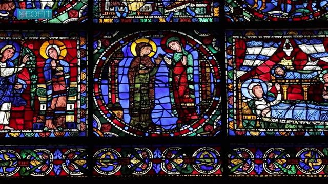 Библия в живописи. Витражи средневековья