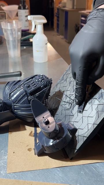 Дарт Вейдер из звездных войн, напечатанный из HARZ Labs Tough на принтере Anycuboc