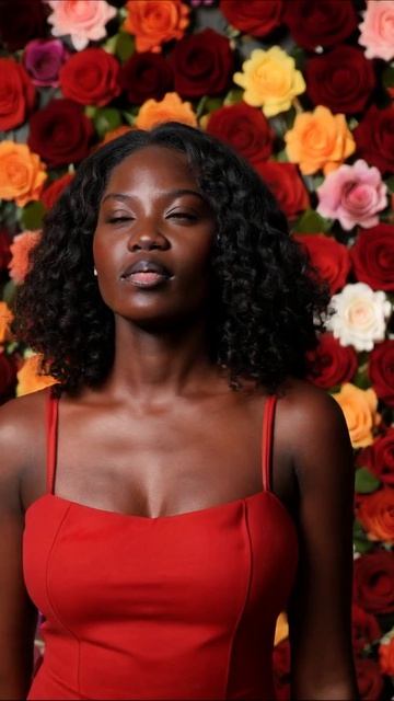 Элегантный образ на фоне цветов #мода #стиль #фотоискусство