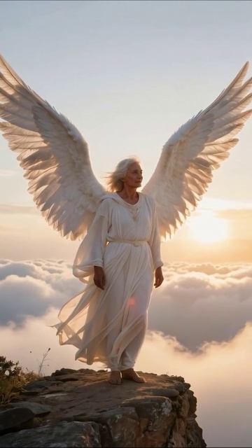 Светлая сущность: ангел в облаках #ангел #красота #духовность