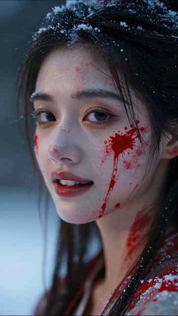 Кровавая красота зимней сказки #зима #красота #мистика