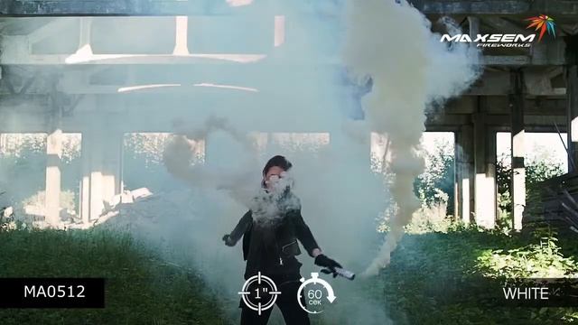 Цветной дым белого цвета 60 сек Maxsem MA0512  #pyrotehnik63
