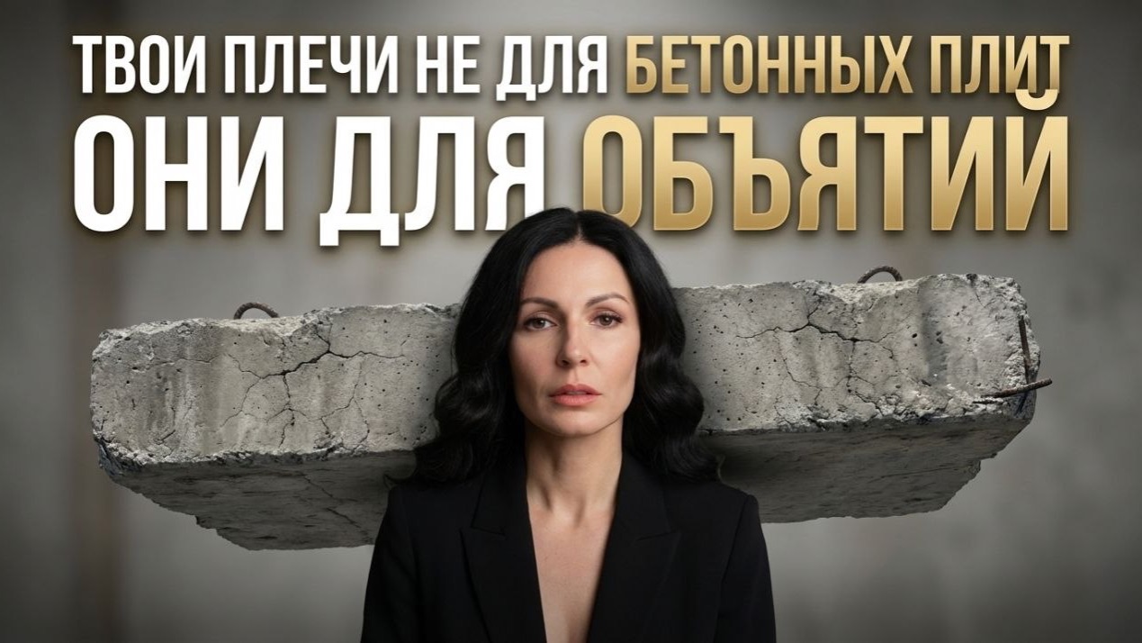 Твои плечи не для бетонных плит, они для объятий