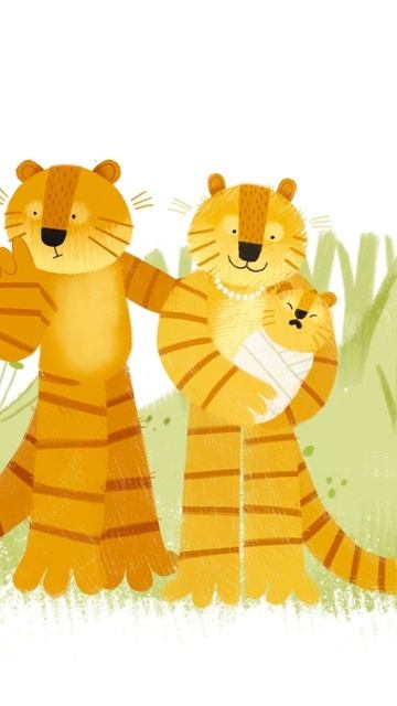 В семье тигрят скоро пополнение 🐯 #шортс #мультик #семья