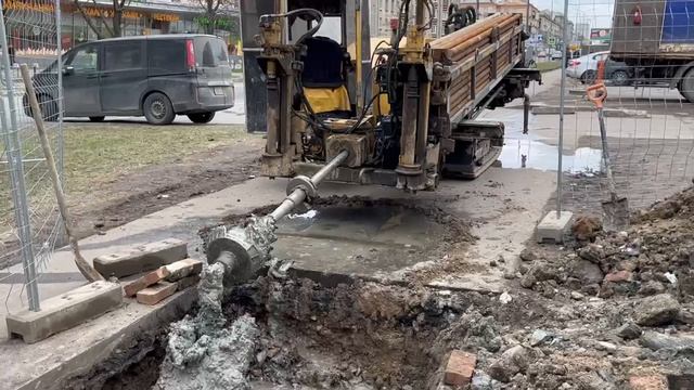 ГНБ, Дотяжка вытянутых труб.6й прокол. https://gnbprofi.ru   +79045523889