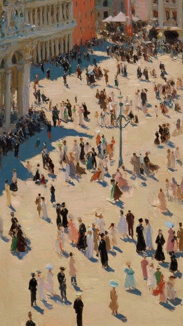 Городская площадь (картина #1137) / Арт-студия Нормова