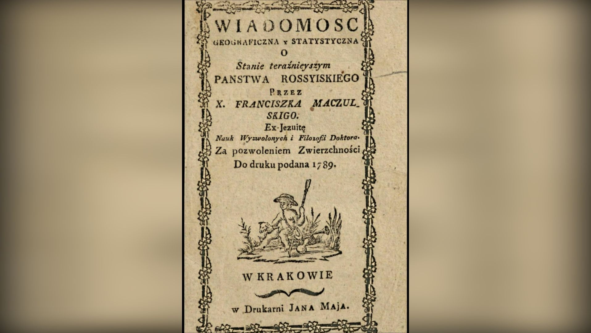 Польское описание России в 1789 году