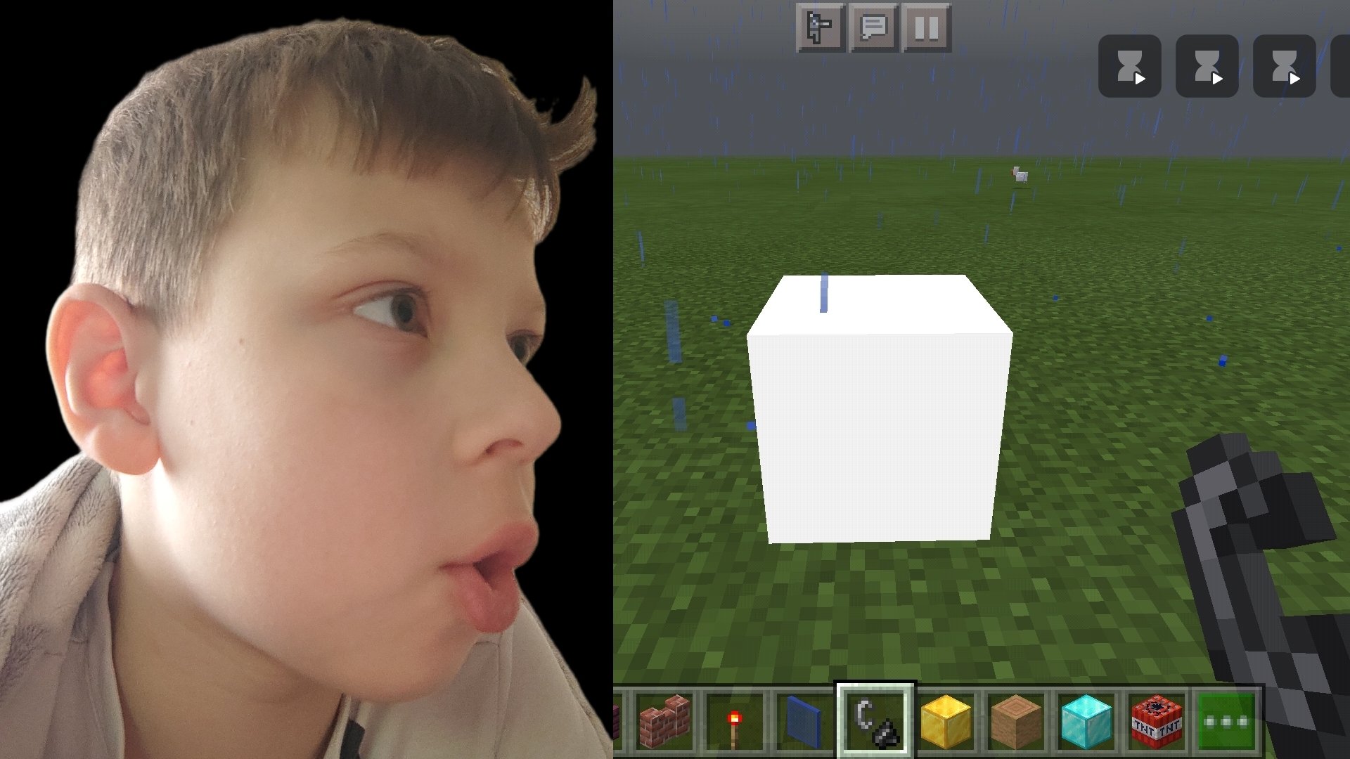 что будет если взорвать весь мир в Minecraft