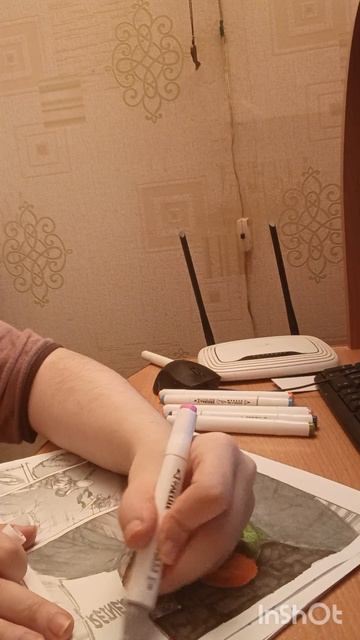 раскрашиваю  атаку титанов 1 часть