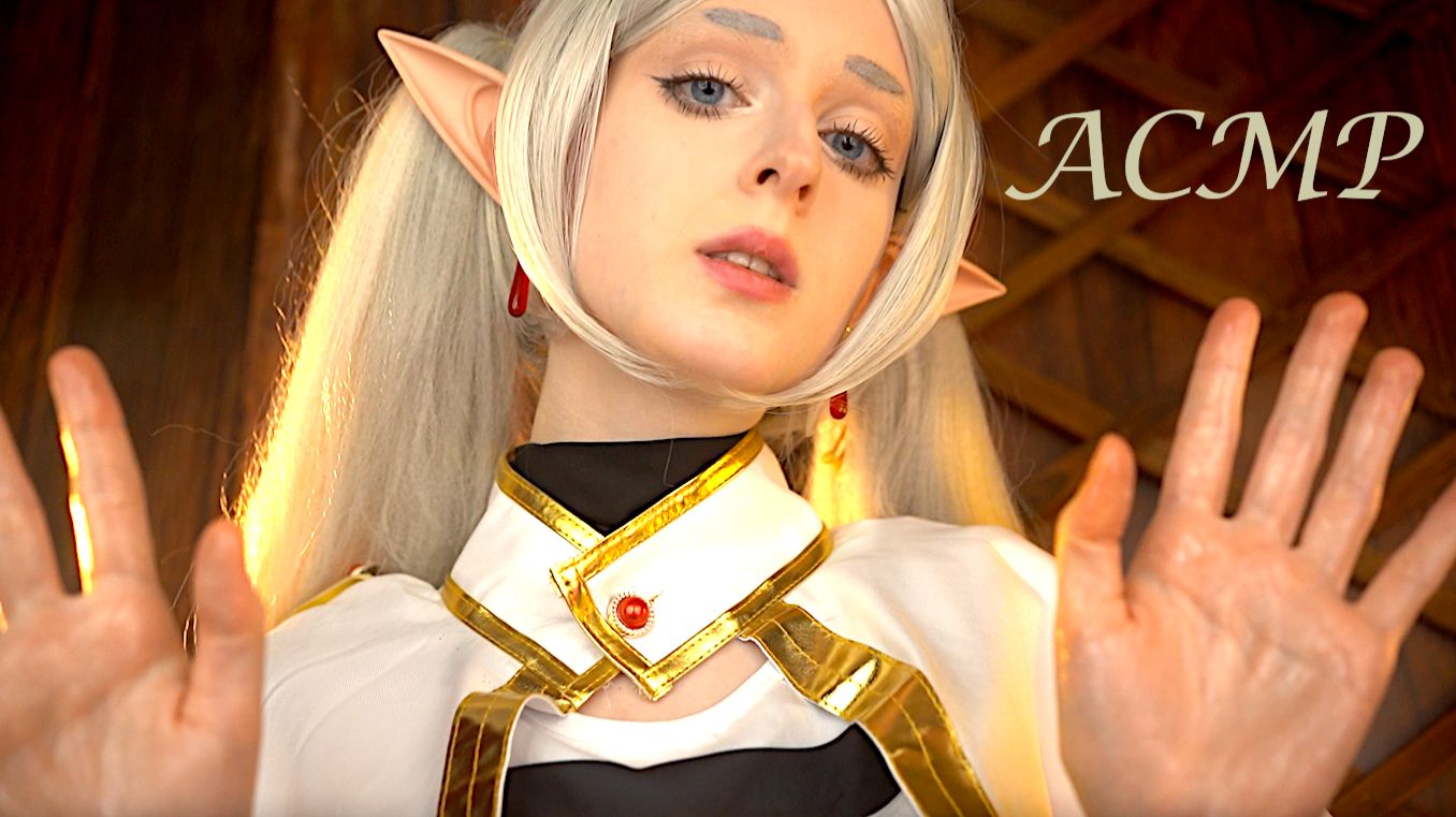 АСМР Массаж ушек на коленях у Фрирен | Ролевая игра