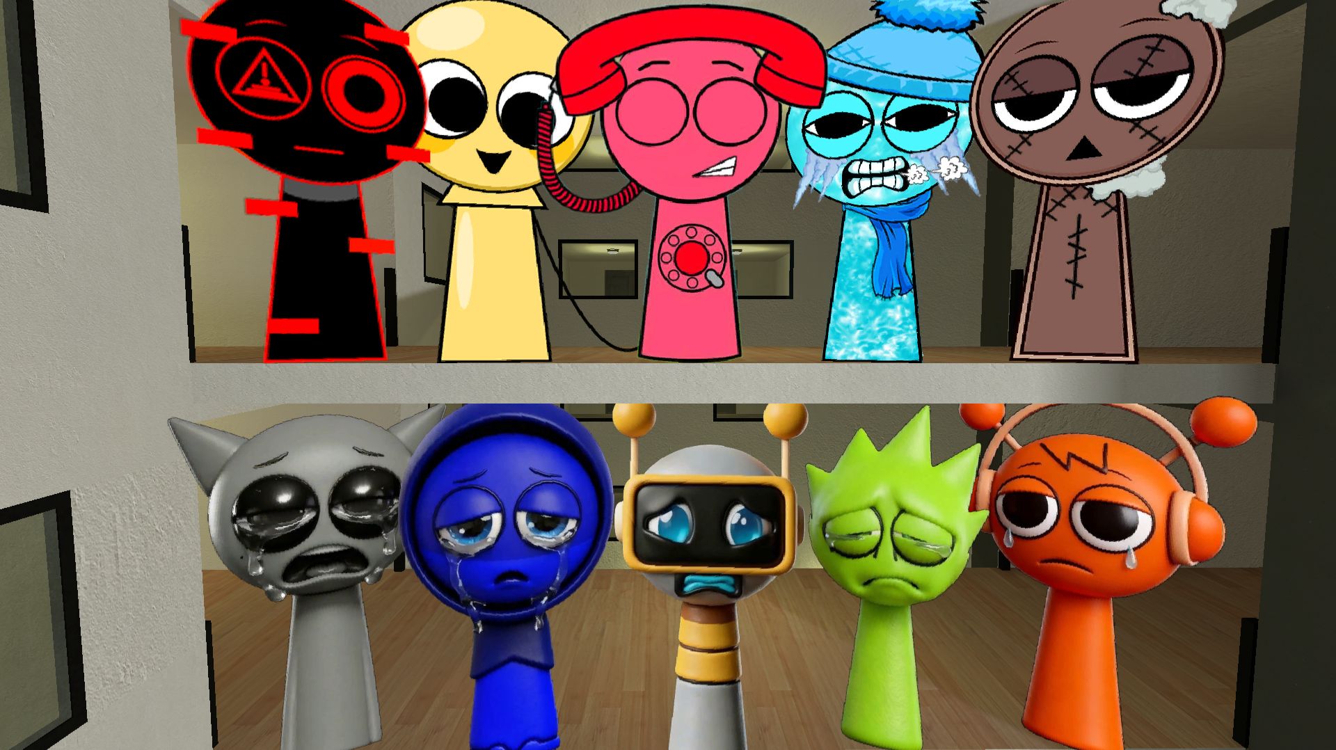 Спрунки Новой версии И спрунки 4К Грустные Просят Помощи