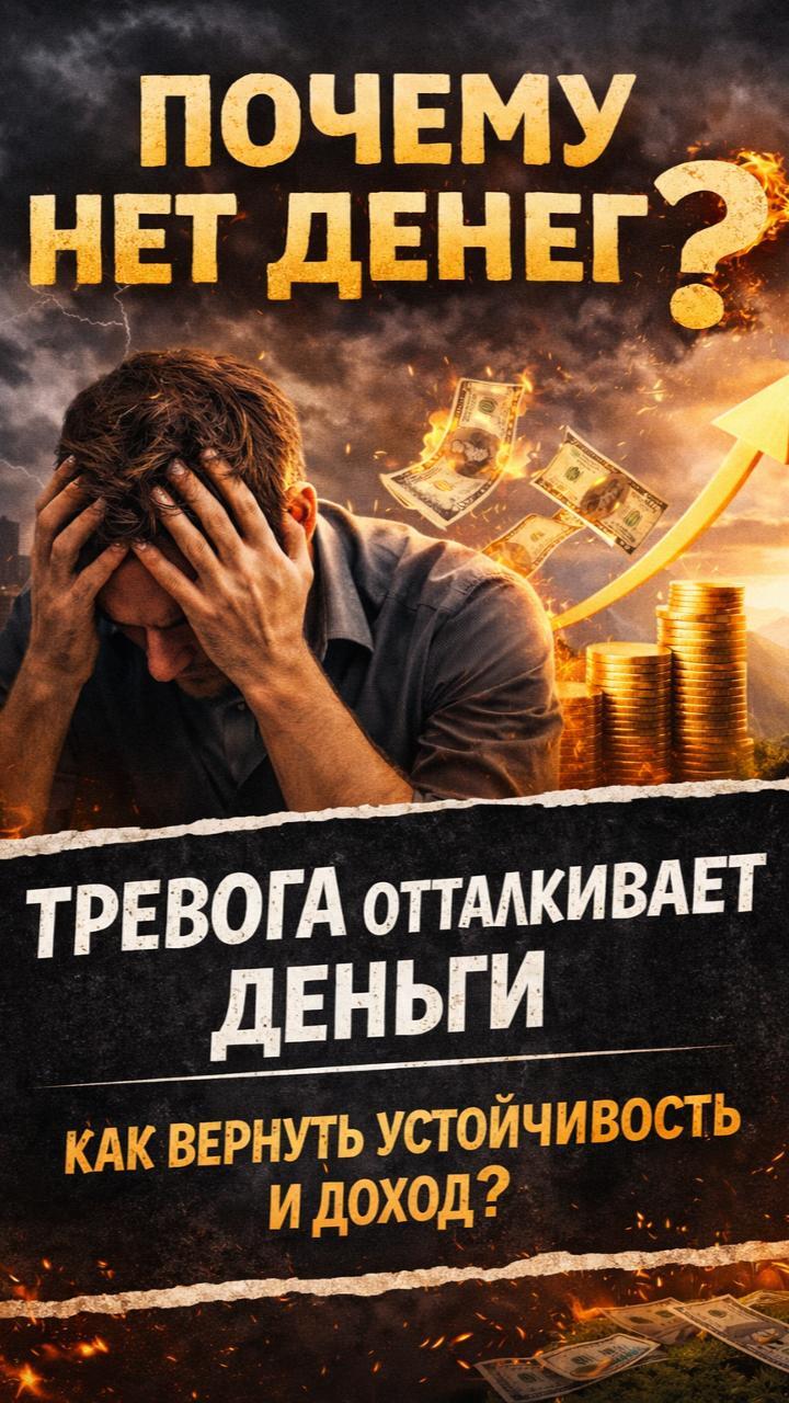 Деньги не уходят просто так — их блокирует твоя тревога 😮
