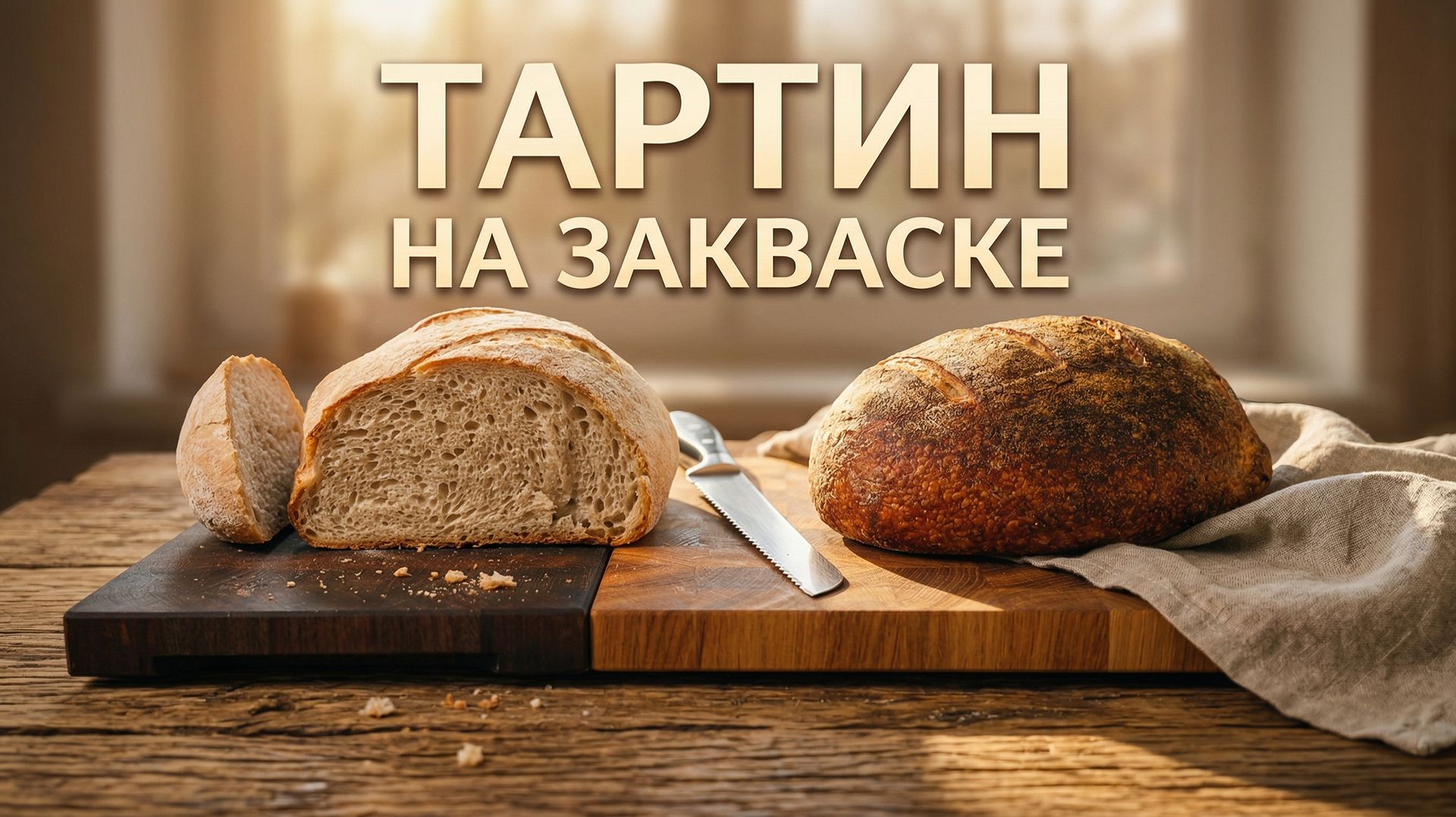 Тартин на закваске — домашний хлеб с идеальной корочкой