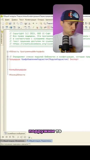 Как добавить свою подсистему в БСП?