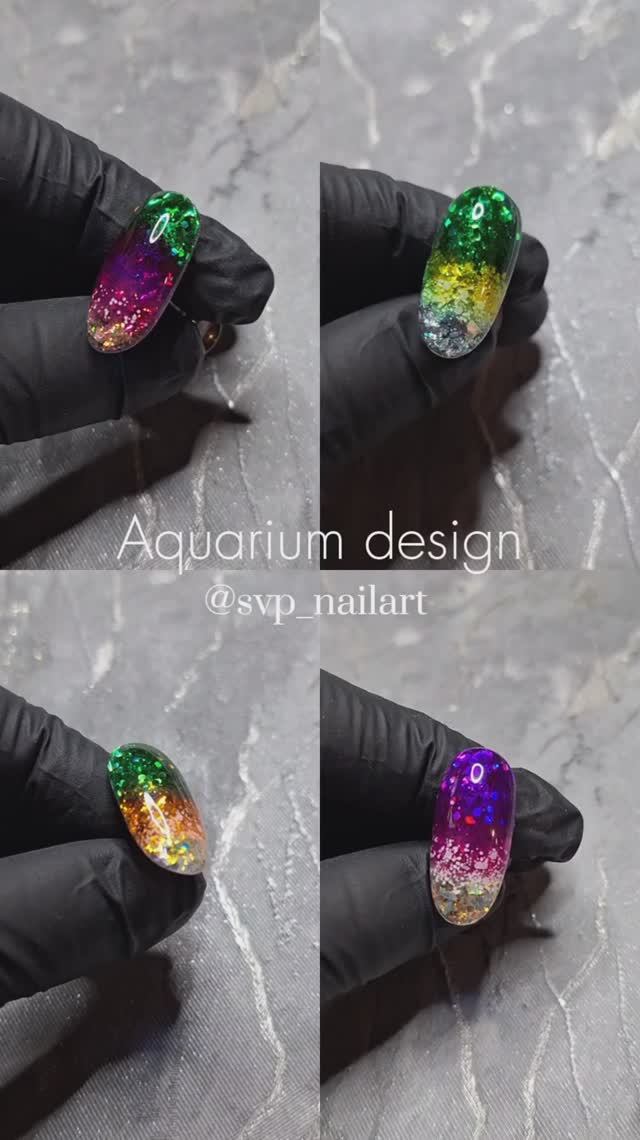 Аквариумный дизайн ногтей#аквариумныйдизайнногтей #yappyногти #выкладнойфренч #дизайнногтей #моделир