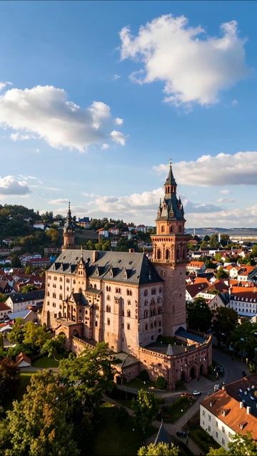 Воздушные виды старинного замка #замок #архитектура #путешествия