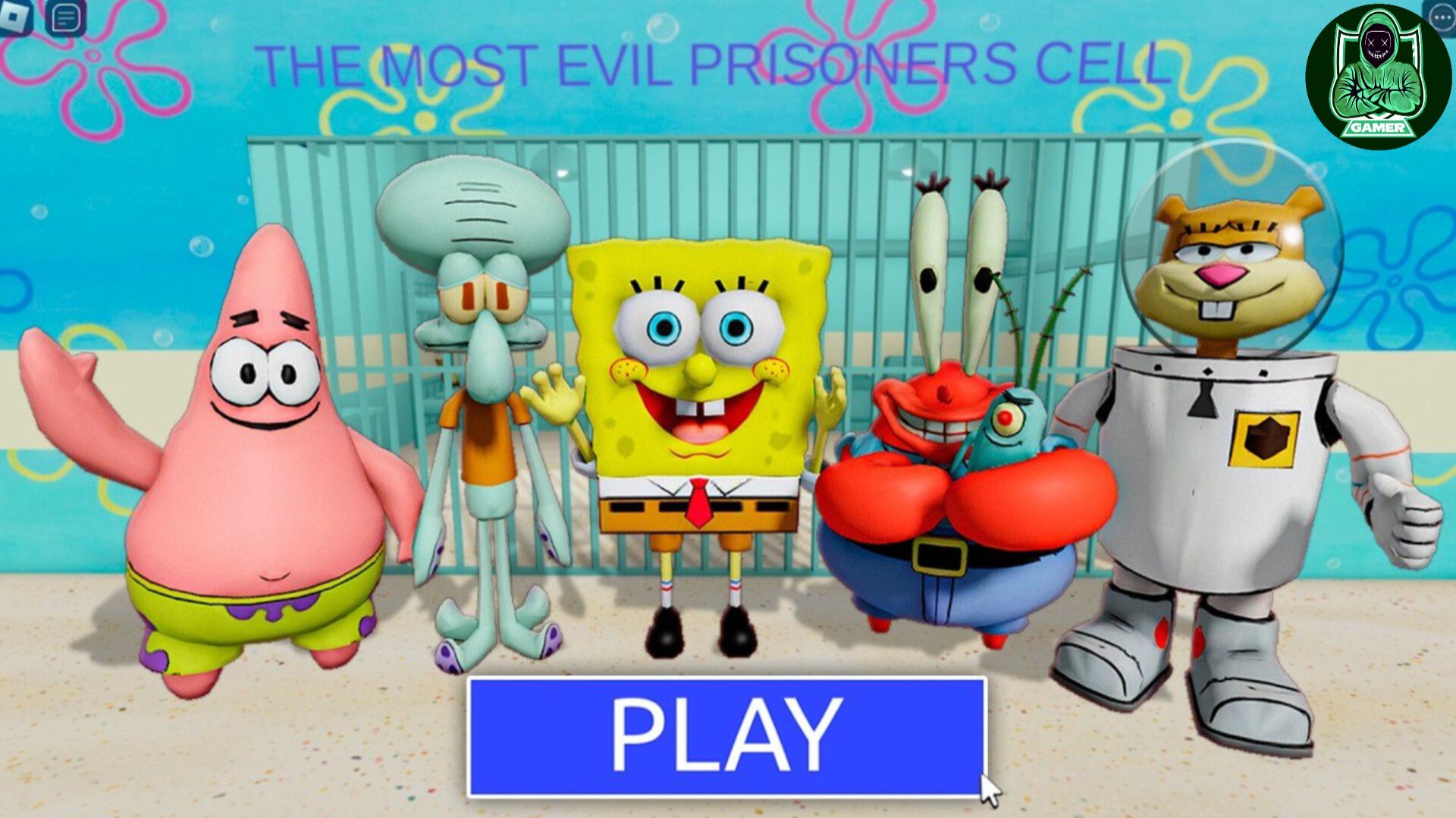 ГУБКА БОБ С ДРУЗЬЯМИ в ПОБЕГЕ из ТЮРЬМЫ БАРРИ! Новый страшный #Обби #Roblox