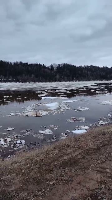 Ледоход на,,Вятке,,весна 07.04.26