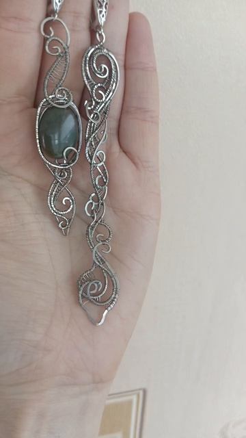 Асимметричные серьги #украшения #серьги #wirewrap #тренды #ручнаяработа