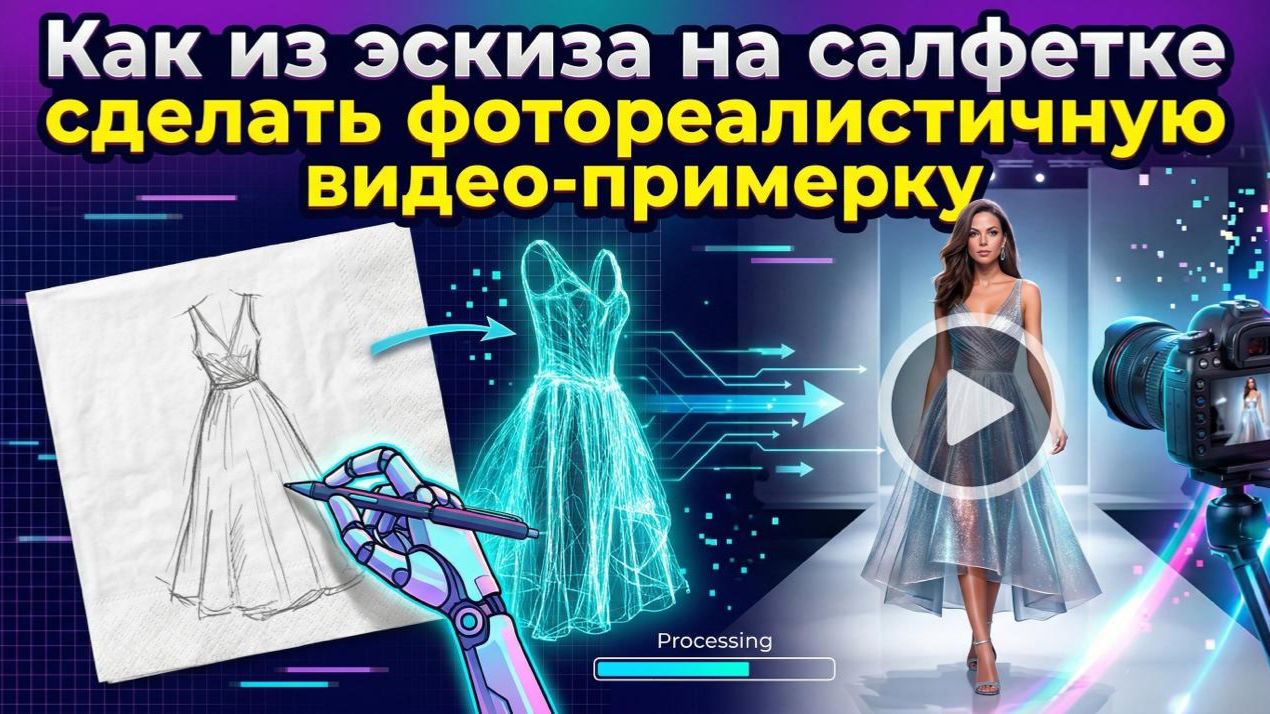 Как из эскиза на салфетке сделать фотореалистичную видео-примерку