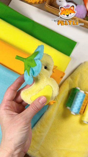Цыпленок своими руками 🐥🌸 #пасха #feltli #игрушкисвоимируками #шьюигрушки #цыпленок