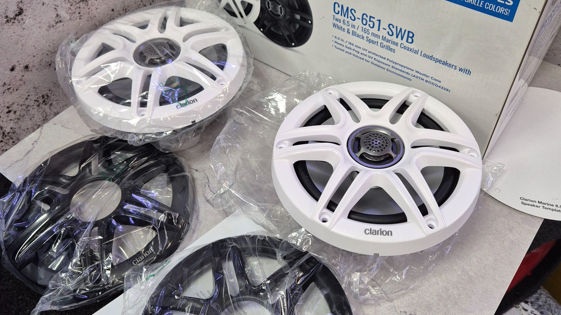 Морская акустика CLARION MARINE CMS-651-CWB