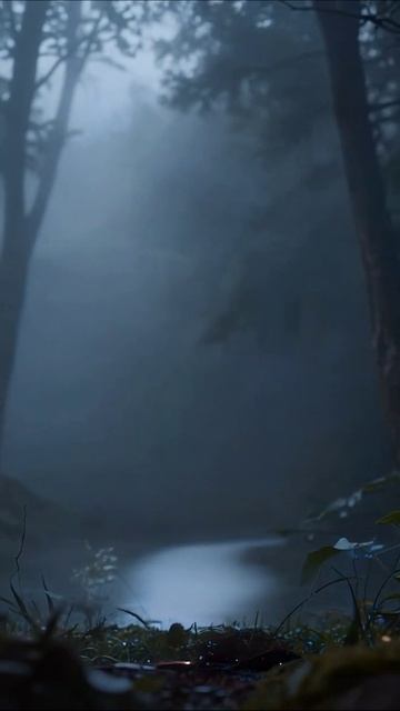 Светящееся оленя: магия леса #фантазия #олень #волшебство