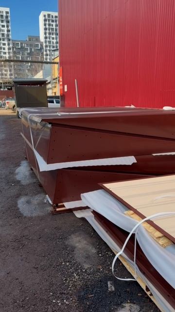 Хозблок 4х2 с односкатной крышей упакован и готов к отправке заказчику 🚚