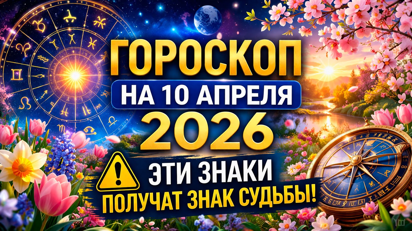 Гороскоп на 10 апреля 2026 ⚠️ Эти знаки получат знак судьбы!